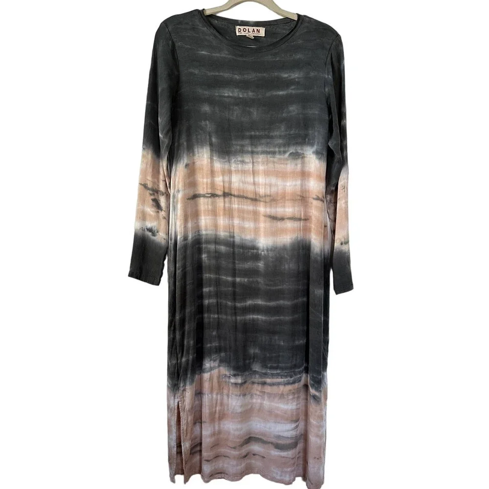 Anthropologie Dolan Trina Tie-Dye Long Sleeve Maxi Dress XS - Picture 1 of 6